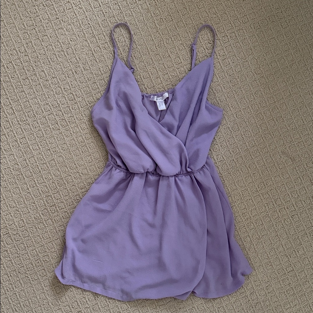 Society Lavender Sleeveless Romper